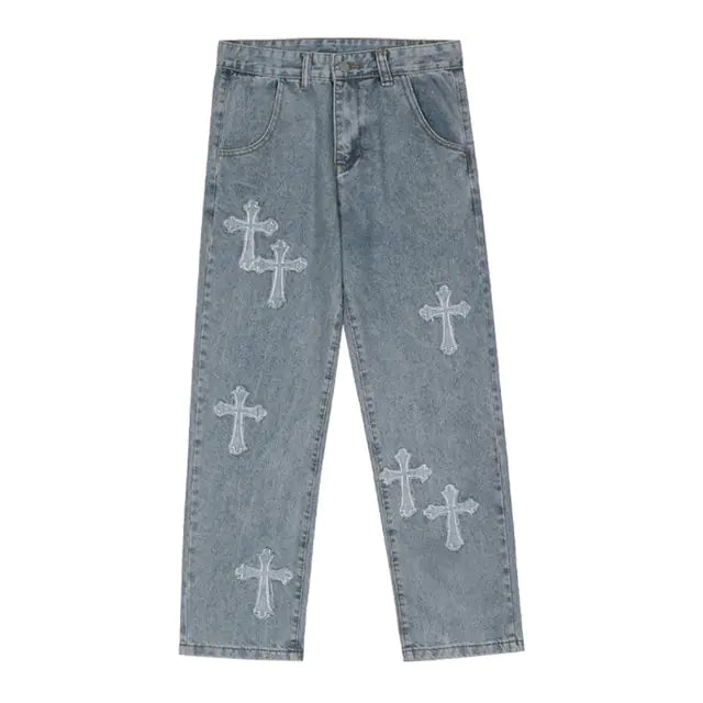 Men Streetwear Baggy Jeans - LuxusLinea