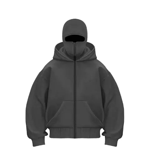 Fleece-lined Hooded Sweater - LuxusLinea
