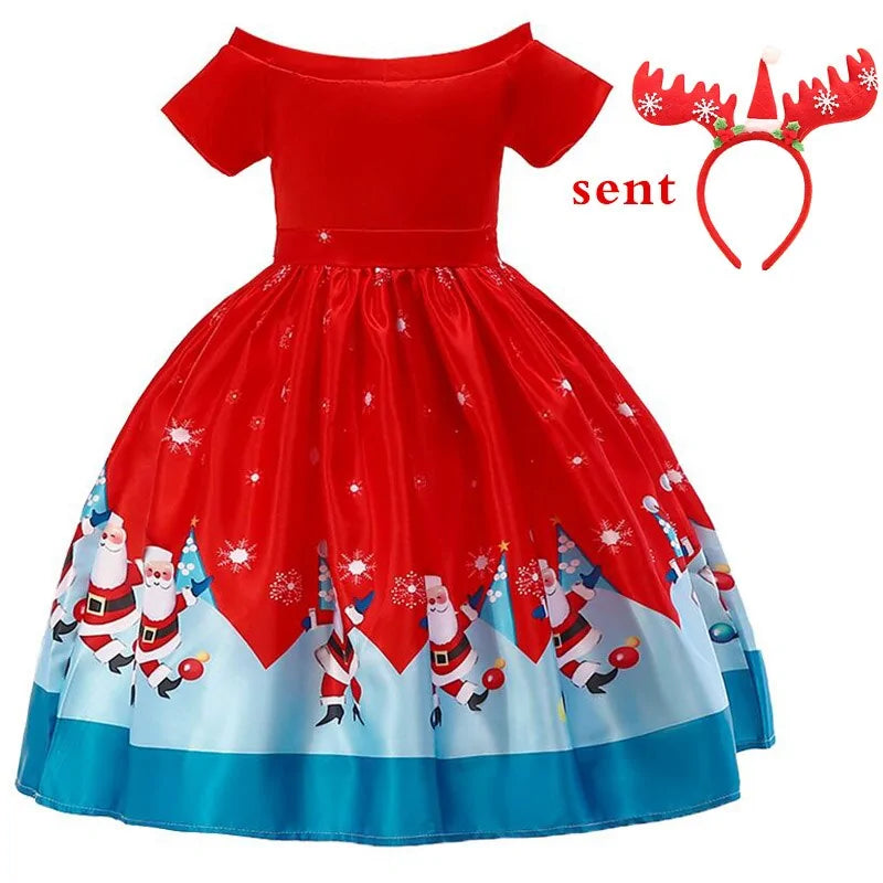 Girls Princess Christmas Dress Formal Wear - LuxusLinea