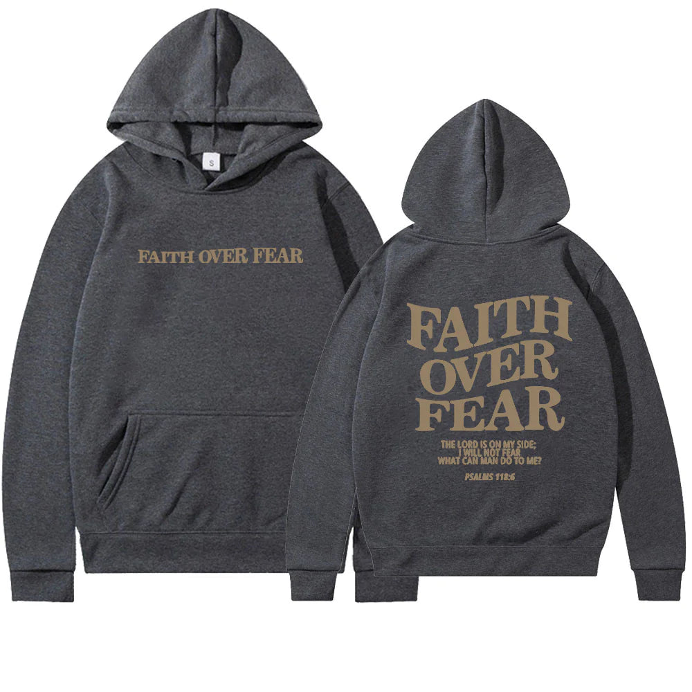 Faith Over Fear Hoodie - LuxusLinea