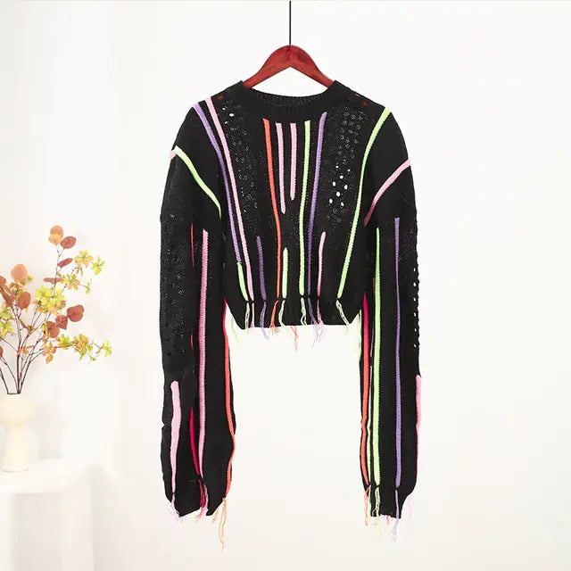 Long Sleeve Ladies Pullover Top - LuxusLinea