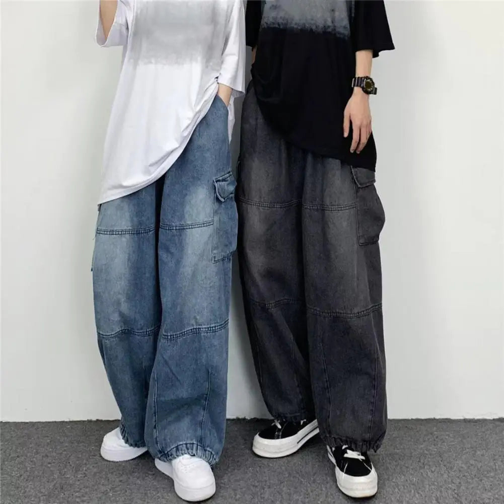 Baggy Cargo Jeans High Waisted - LuxusLinea