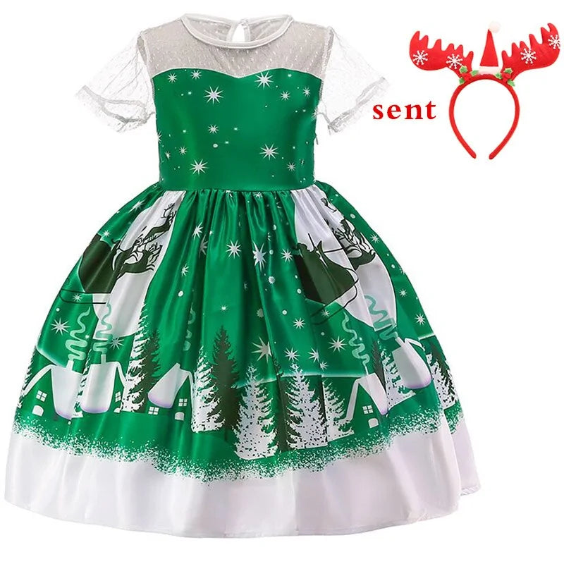 Girls Princess Christmas Dress Formal Wear - LuxusLinea