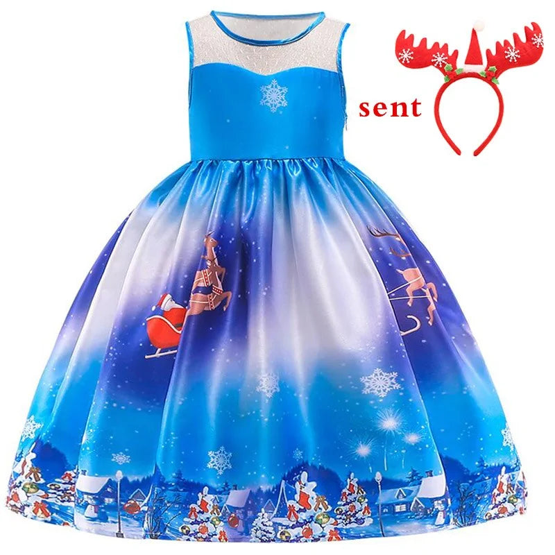 Girls Princess Christmas Dress Formal Wear - LuxusLinea