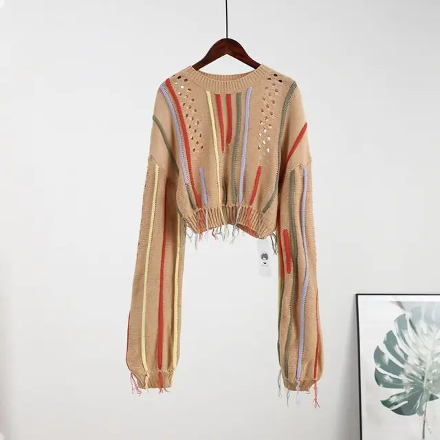 Long Sleeve Ladies Pullover Top - LuxusLinea