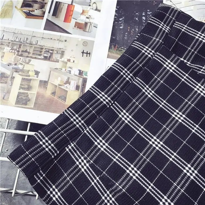 Plaid Wrap Skirt - LuxusLinea