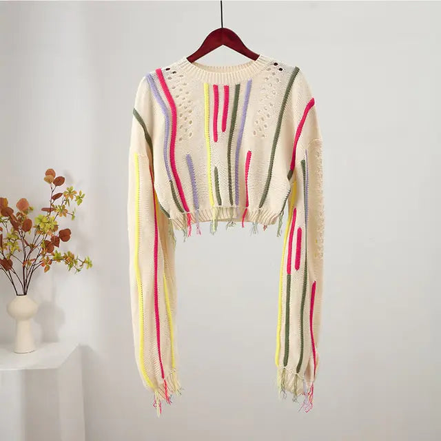 Long Sleeve Ladies Pullover Top - LuxusLinea