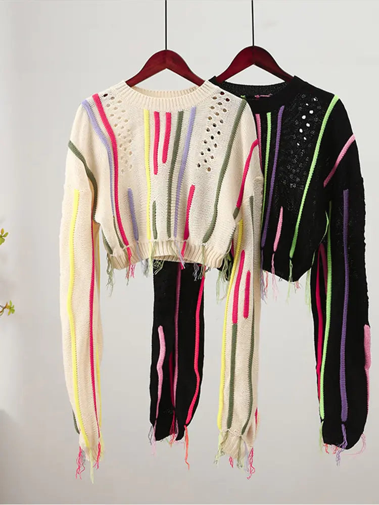 Long Sleeve Ladies Pullover Top - LuxusLinea