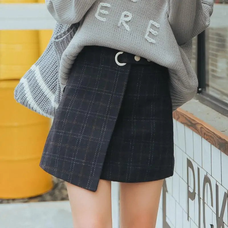 Autumn Plaid Skirt - LuxusLinea