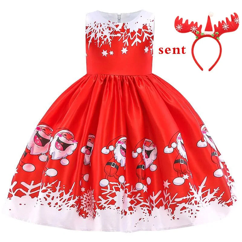Girls Princess Christmas Dress Formal Wear - LuxusLinea