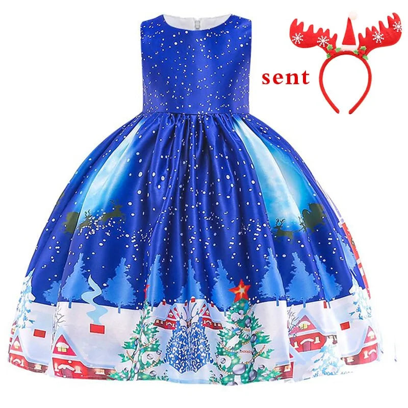 Girls Princess Christmas Dress Formal Wear - LuxusLinea