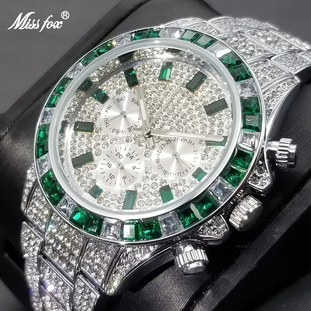 Diamond Calendar Watches - LuxusLinea