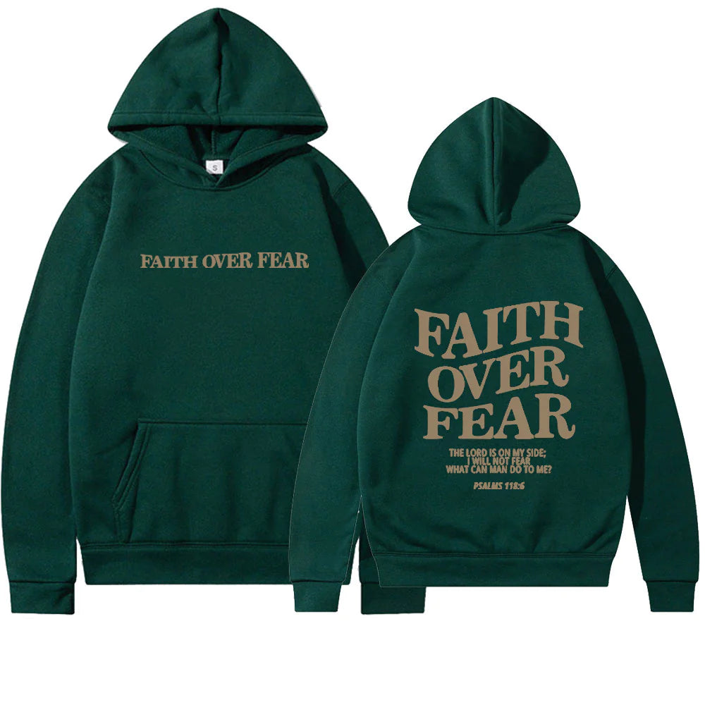 Faith Over Fear Hoodie - LuxusLinea