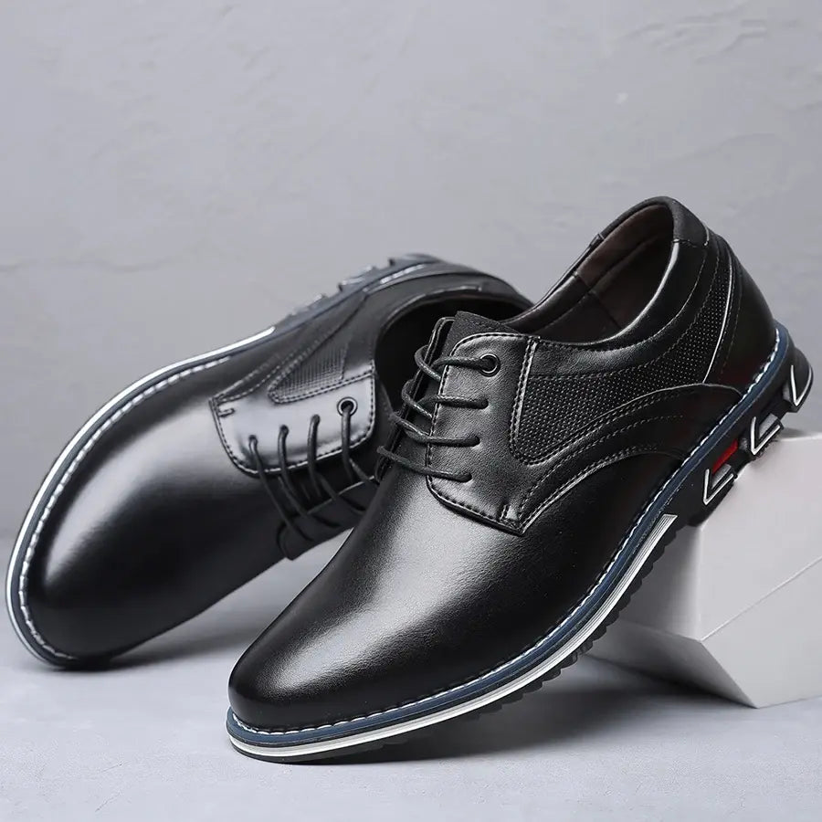 Retro Men Shoes Business Brand Leather Shoes - LuxusLinea