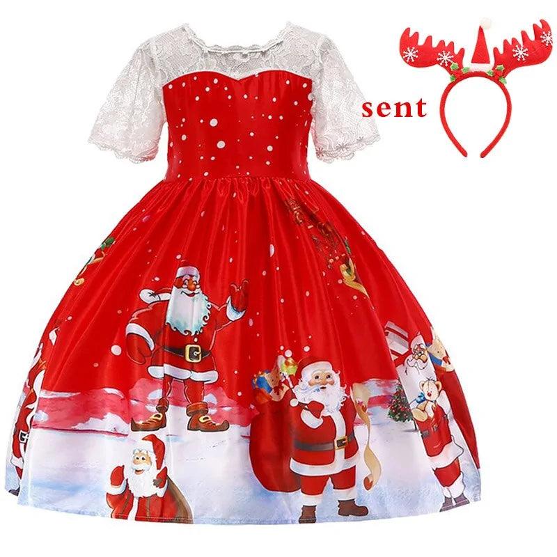 Girls Princess Christmas Dress Formal Wear - LuxusLinea