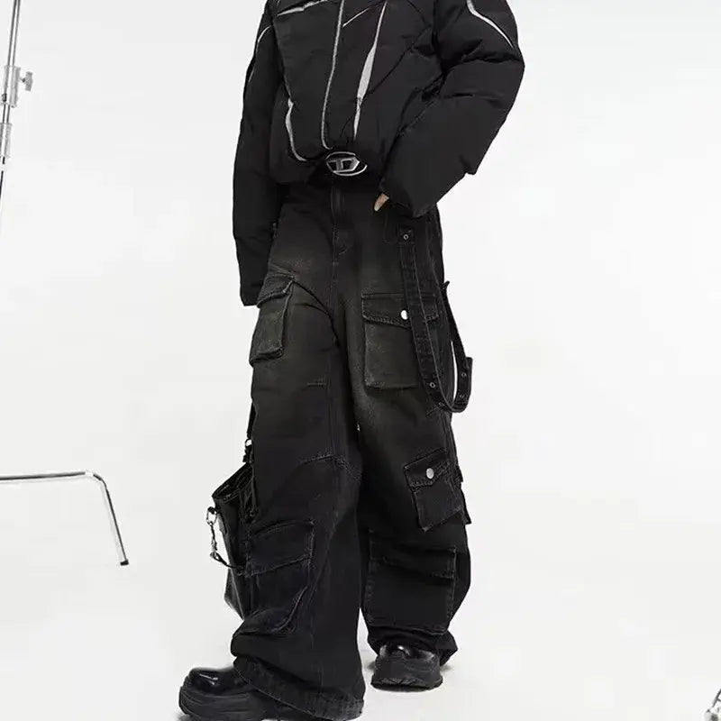 Streetwear Multiple Pockets Baggy Pants - LuxusLinea