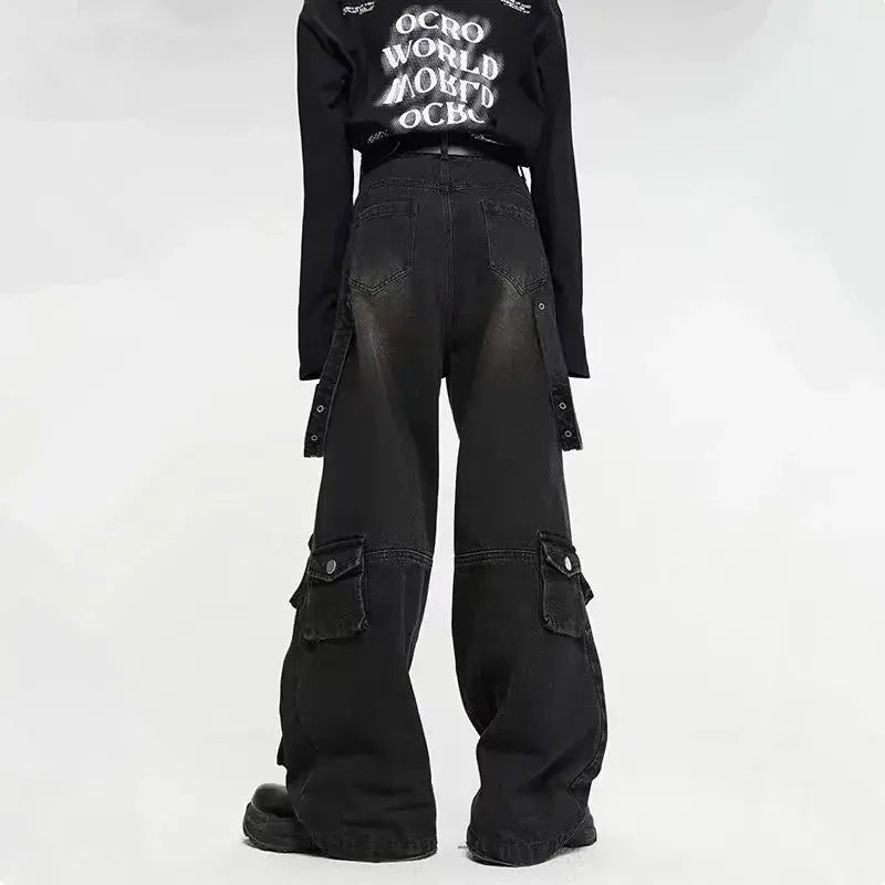 Streetwear Multiple Pockets Baggy Pants - LuxusLinea