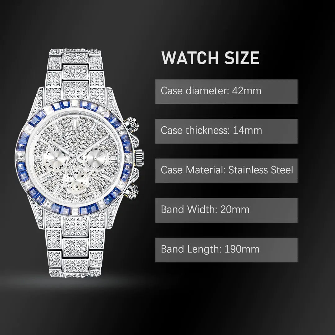 Diamond Calendar Watches - LuxusLinea