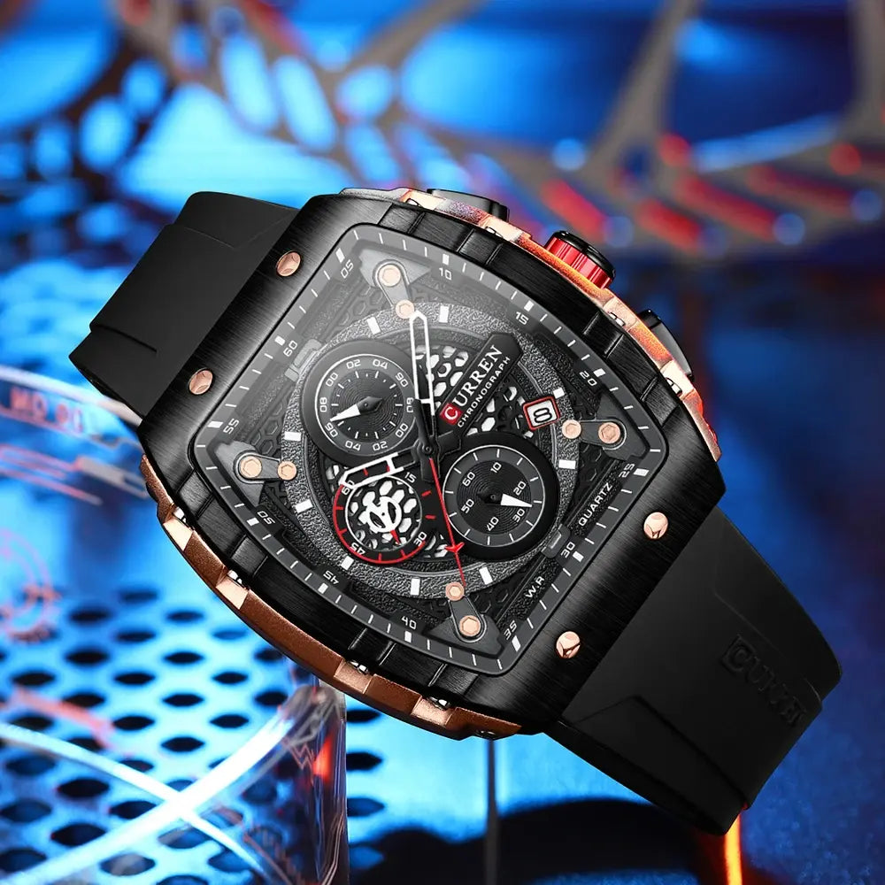 Above Brand Men's Luxury Square Quartz Watches - LuxusLinea