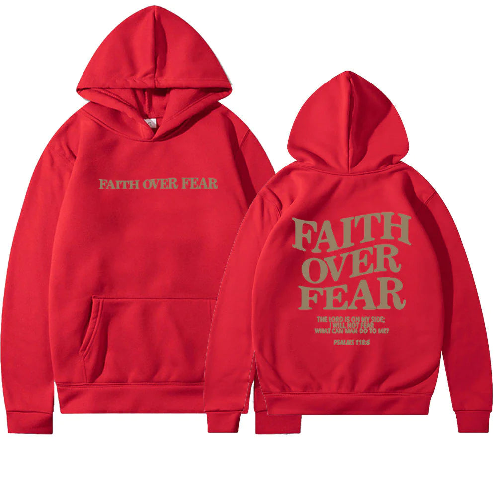Faith Over Fear Hoodie - LuxusLinea