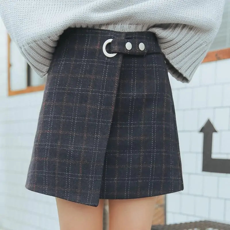 Autumn Plaid Skirt - LuxusLinea