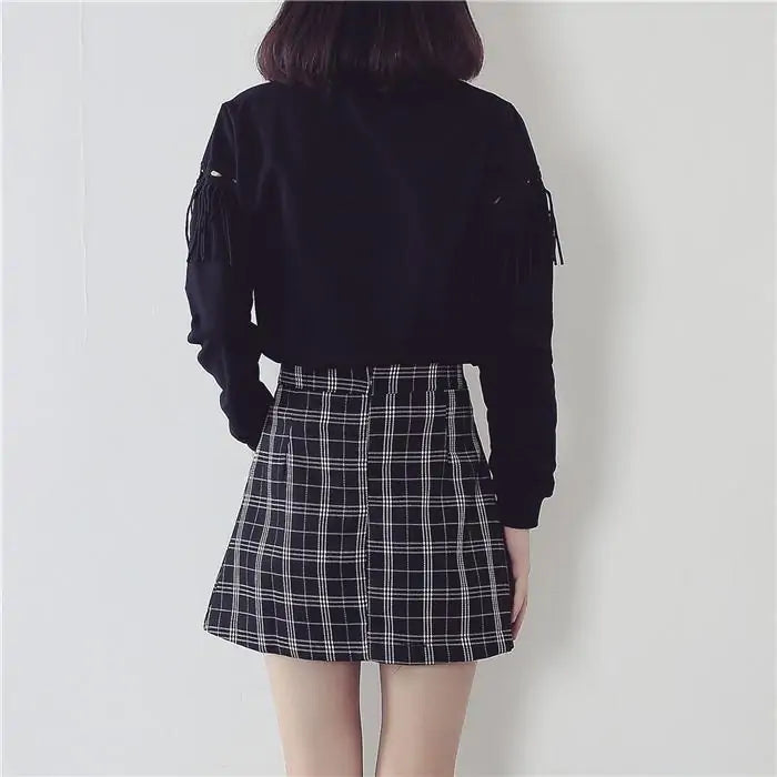 Plaid Wrap Skirt - LuxusLinea