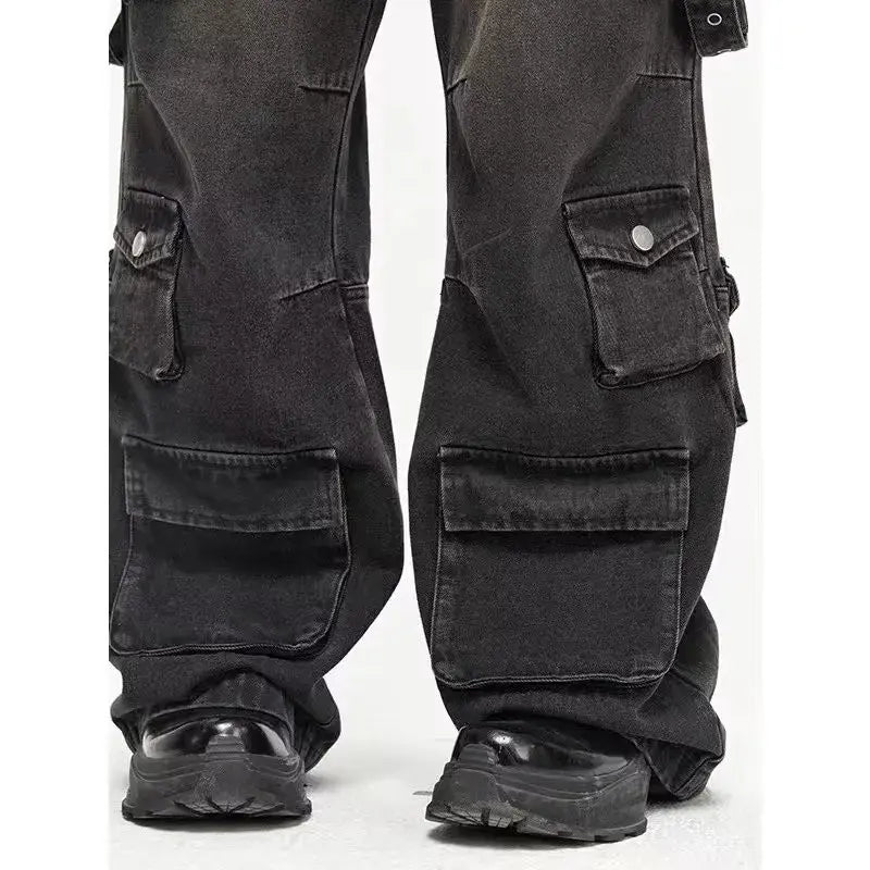 Streetwear Multiple Pockets Baggy Pants - LuxusLinea