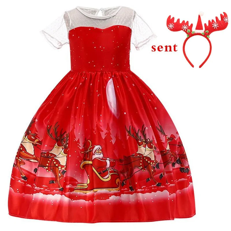 Girls Princess Christmas Dress Formal Wear - LuxusLinea