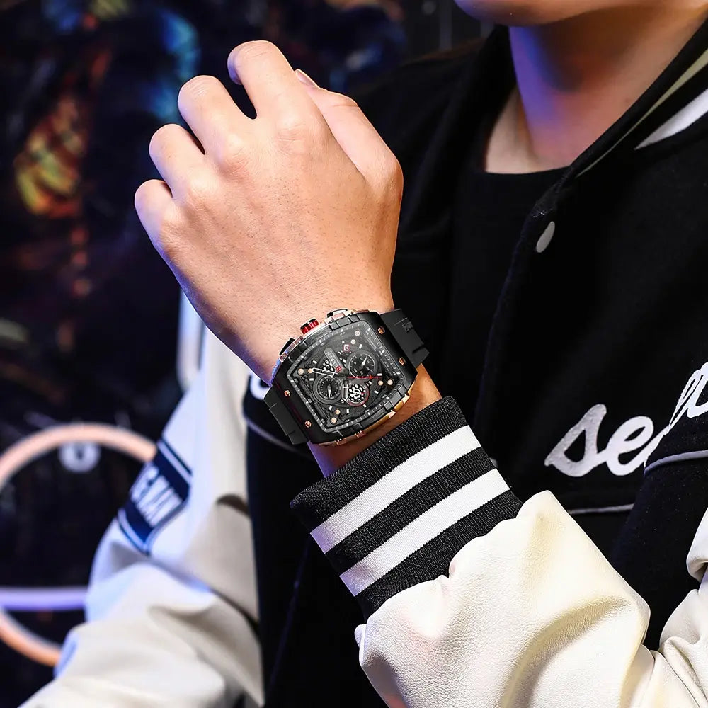 Above Brand Men's Luxury Square Quartz Watches - LuxusLinea