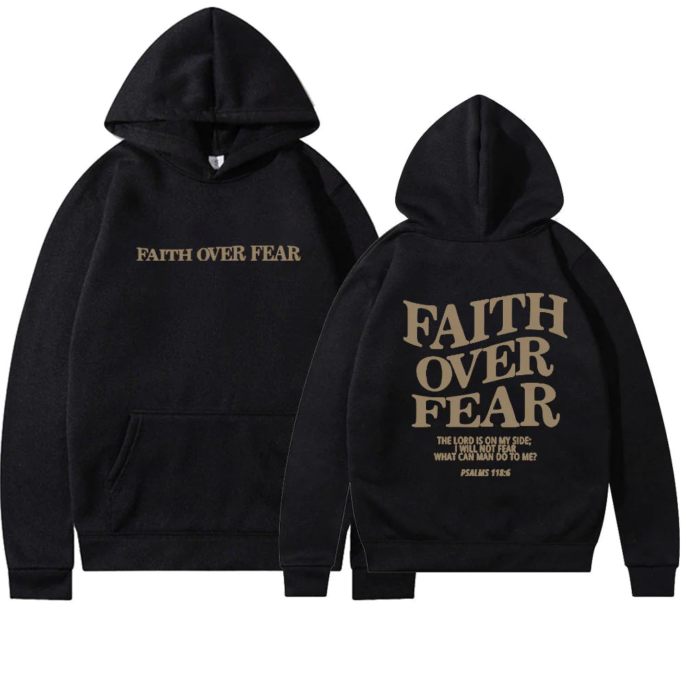 Faith Over Fear Hoodie - LuxusLinea