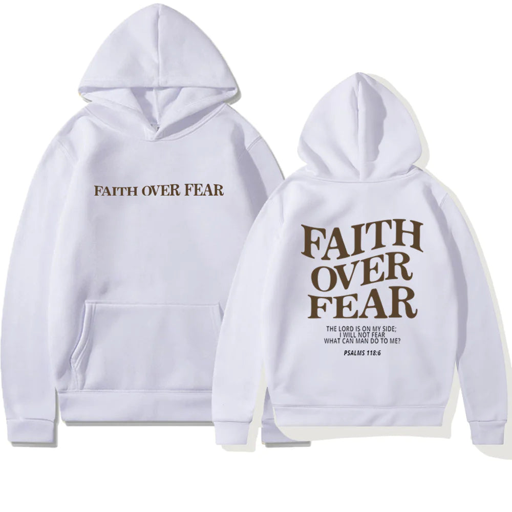 Faith Over Fear Hoodie - LuxusLinea