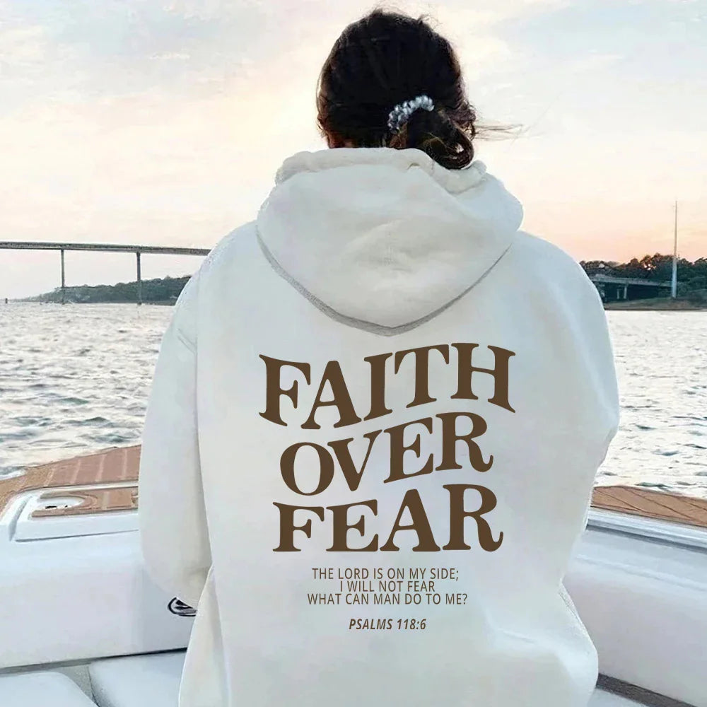 Faith Over Fear Hoodie - LuxusLinea