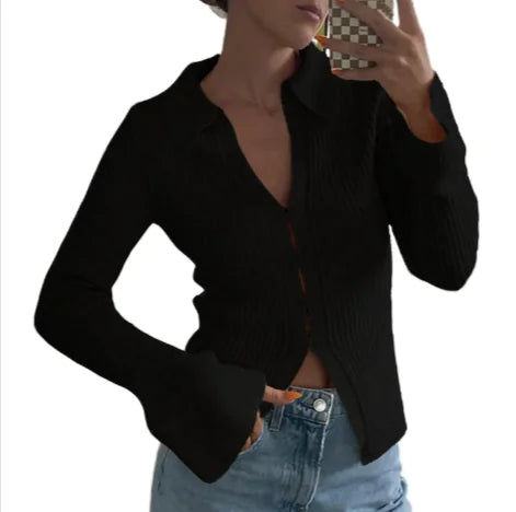 Bell Sleeve Casual Top - LuxusLinea